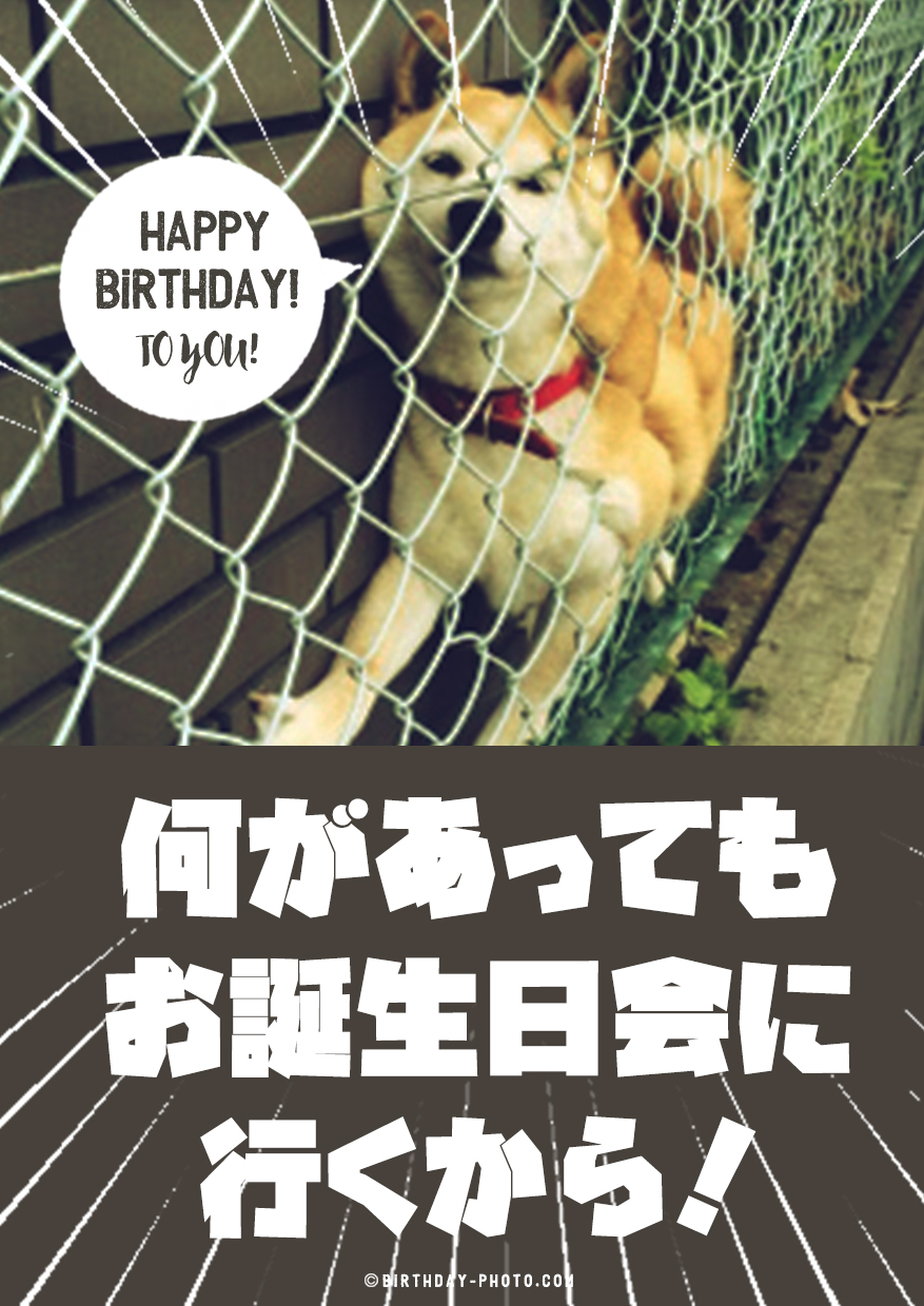 お誕生日会に遅刻しそうになった時に使える画像