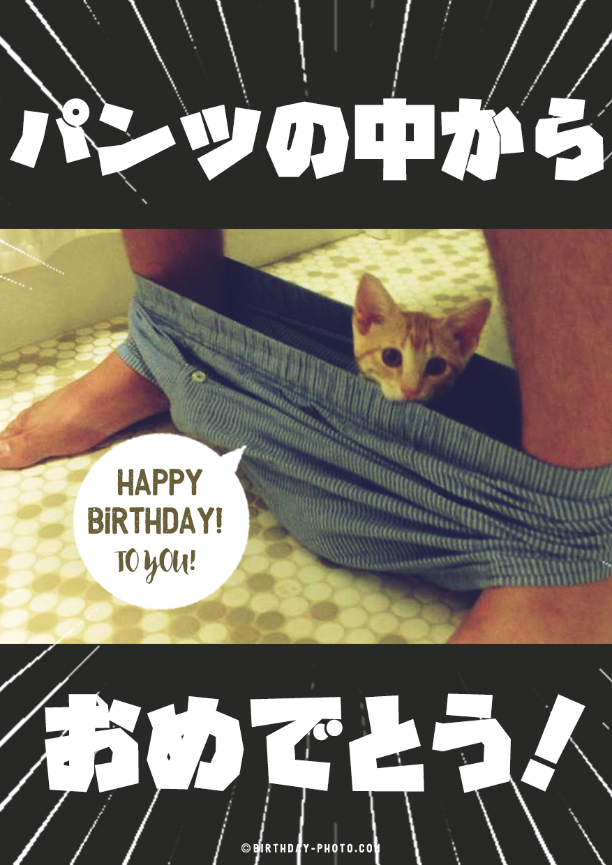 お誕生日には衝撃的に笑える写真で祝おう！