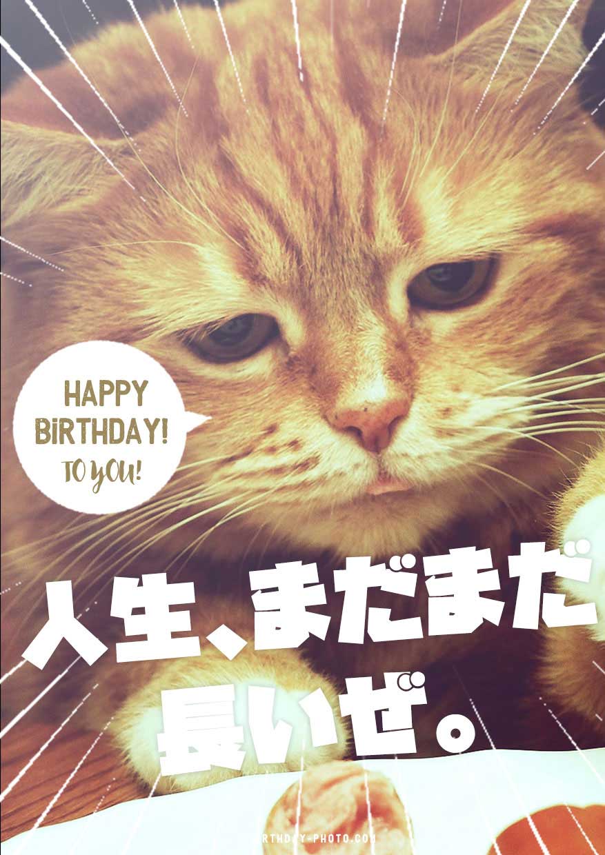 お誕生日おもしろお祝い画像 寄書き無料テンプレートのハピバフォト